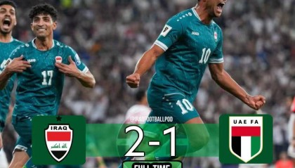 第107分钟点射绝杀！伊拉克总分3-2阿联酋 将参加洲际附加赛
