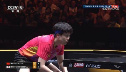 王楚钦晋级WTT32强