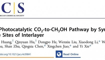 JACS：层间协同双活性位点调控光还原CO₂至CH₃OH的路径